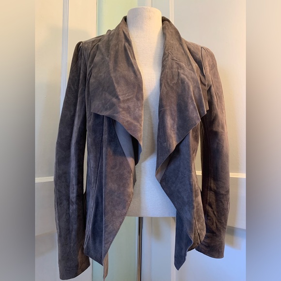 Bod & Christensen drape-front suede jacket - Picture 2 of 15